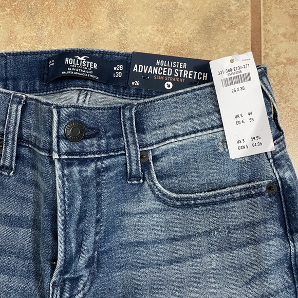Hollister Jeans NWT W26 L30 - Picture 2 of 4